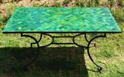 Table Zellige Verte De 160x90 Cm -Jardin Fournitures Boutique 94bb74b7 9745 440b 86ad b9e765586cb5