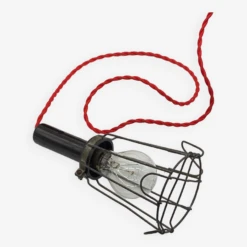 Lampe, Baladeuse, Ancienne , Vintage, Bakélite, Industrielle, Usine, Atelier ,