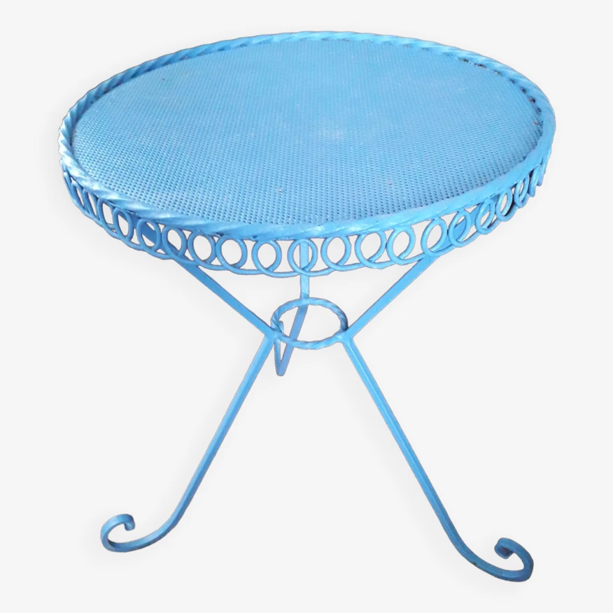 Table Vintage Circulaire En Fer Forgé 3 Table Vintage Circulaire En Fer Forgé