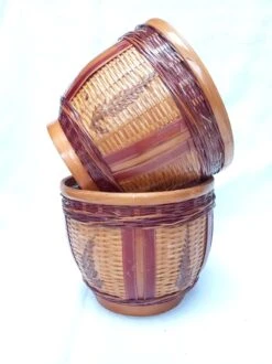 Duo De Cache-pot Vintage Osier Tressé -Jardin Fournitures Boutique 9af36eeb c51b 4c31 ac1c 3a2ab5b6b9df