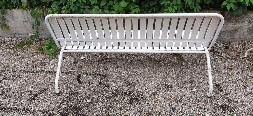 Banc D'extérieur En Metal Et Bois 8 Banc D'extérieur En Metal Et Bois – Image 6