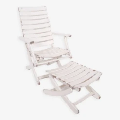 Chaise Longue De Jardin Avec Repose-pieds