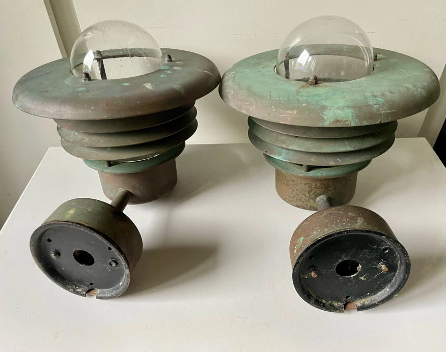 Paire D’appliques Murales Danoises Classiques En Cuivre 13 Paire D’appliques Murales Danoises Classiques En Cuivre – Image 11