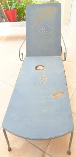 Chaise Longue Ancienne En Fer Forgé Vintage à Roulette En L’état à Restaurer -Jardin Fournitures Boutique 9e11d519 513a 4f6f 924b b6bbfb2082ca