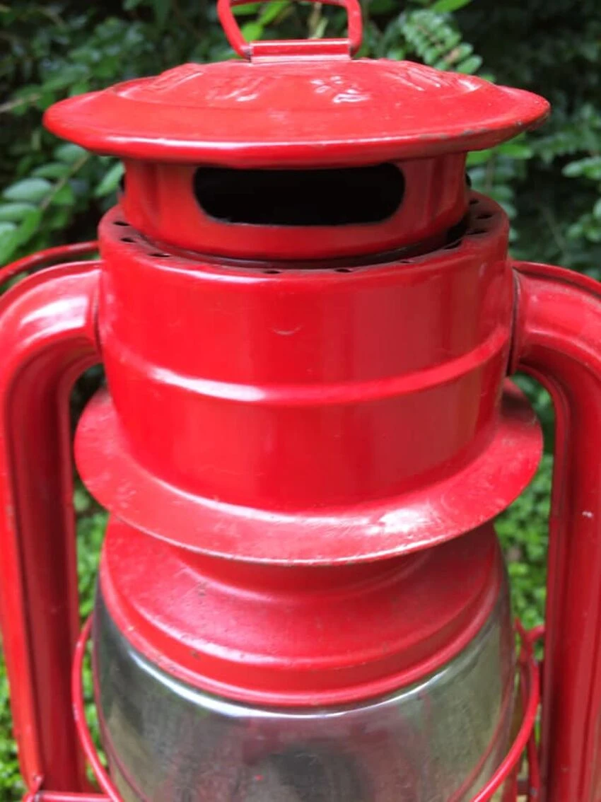 Lampe-tempête En Métal Rouge. Swallow Brand 8 Lampe-tempête En Métal Rouge. Swallow Brand – Image 6