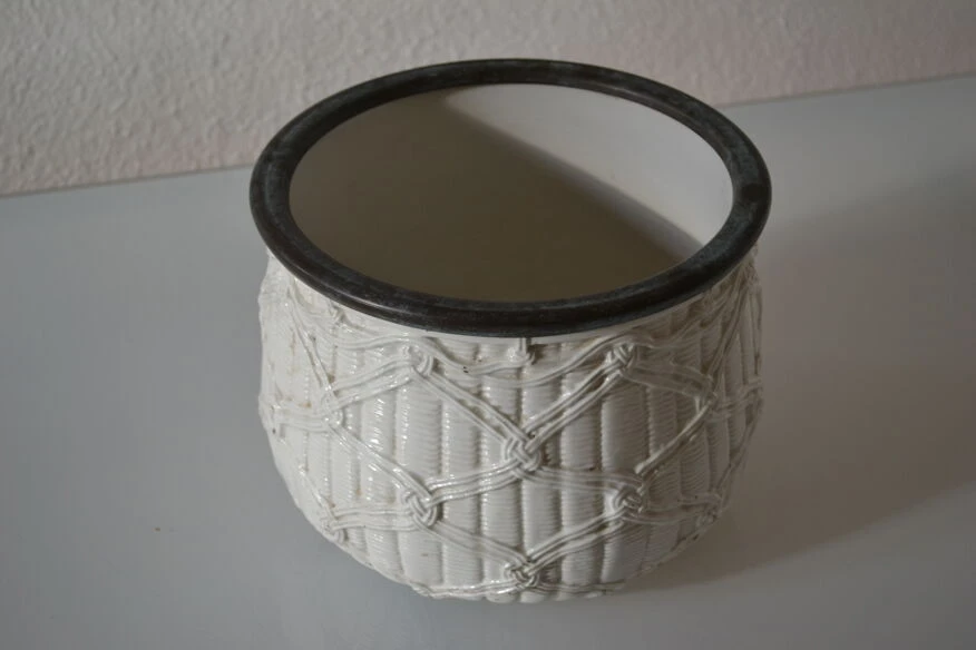 Cache Pot Vintage Céramique à L'imitation De L'osier 18 Cache Pot Vintage Céramique à L'imitation De L'osier – Image 16