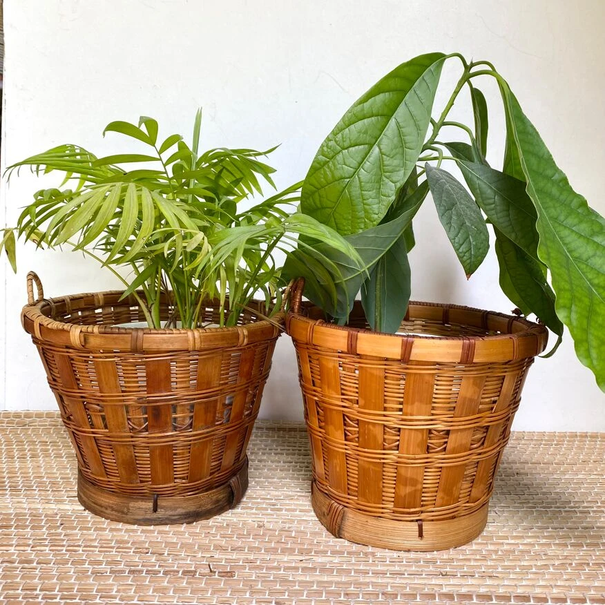 Caches Pots En Rotin 4 Caches Pots En Rotin – Image 2