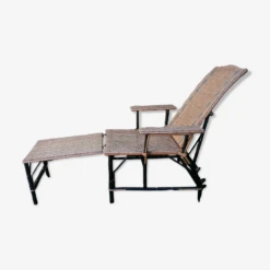 Chaise Longue En Rotin Début XX ème