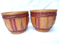 Duo De Cache-pot Vintage Osier Tressé -Jardin Fournitures Boutique a498ccd5 bfaf 42e1 8f4d f06fd255a335