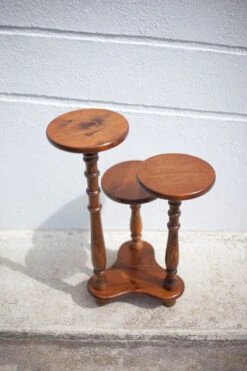 Porte-plante Vintage Support Plante 3 Plateaux Bois Sellette Bois, Stand Plante , Présentoir -Jardin Fournitures Boutique a651c16c b600 4cc3 97d5 223318b647a4