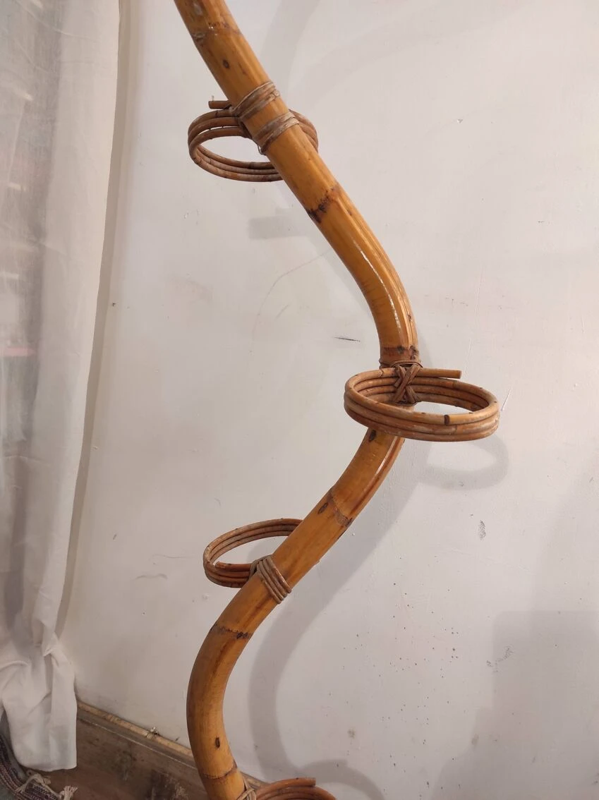 Porte-plante 1970 En Rotin 8 Porte-plante 1970 En Rotin – Image 6