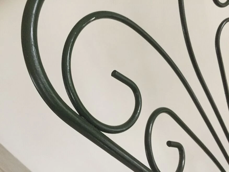 Chaise De Jardin Verte Fonte D'acier Vintage 15 Chaise De Jardin Verte Fonte D'acier Vintage – Image 13