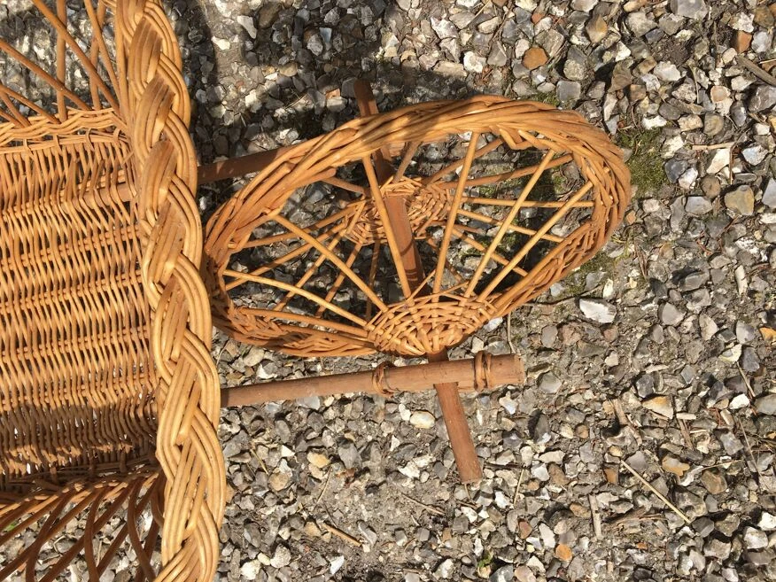 Brouette De Décoration En Osier 5 Brouette De Décoration En Osier – Image 3