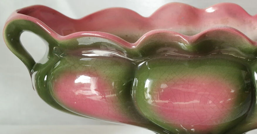 Jardinière Cache Pot Barbotine Orchies Art Déco 15 Jardinière Cache Pot Barbotine Orchies Art Déco – Image 13