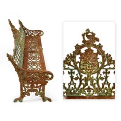 Banc En Fonte Sculptée à Patine Verte Circa 1940 -Jardin Fournitures Boutique aa6ec112 f446 4893 bc1f 969ebc930242