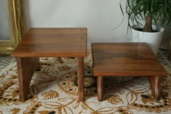 Paire De Porte Plantes Artisanal En Noyer -Jardin Fournitures Boutique ab894175 864a 4db7 9efa 57754878f301