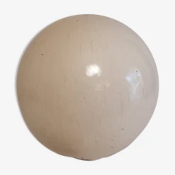 Boule De Jardin En Terre Cuite Vernissée.