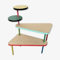 Porte Plantes Guéridon Arbre Formica 1950 Vintage Rétro