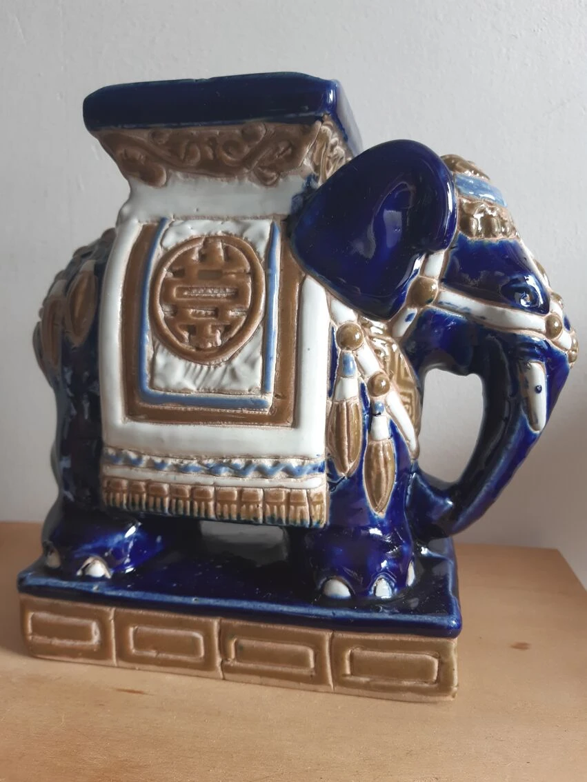 Eléphant Céramique Cendrier 4 Eléphant Céramique Cendrier – Image 2