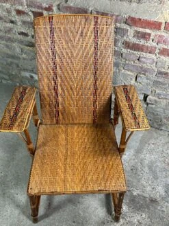 Chaise Longue En Rotin Vintage 1960 -Jardin Fournitures Boutique aed8bb79 1c50 4e42 8585 63fa588756f2