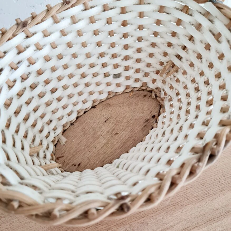 Porte Plantes Ou Support En Rotin Et Scoubidou 9 Porte Plantes Ou Support En Rotin Et Scoubidou – Image 7