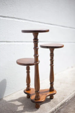 Porte-plante Vintage Support Plante 3 Plateaux Bois Sellette Bois, Stand Plante , Présentoir -Jardin Fournitures Boutique b110aa28 f0d8 4dd2 94e6 feee249e6dc5