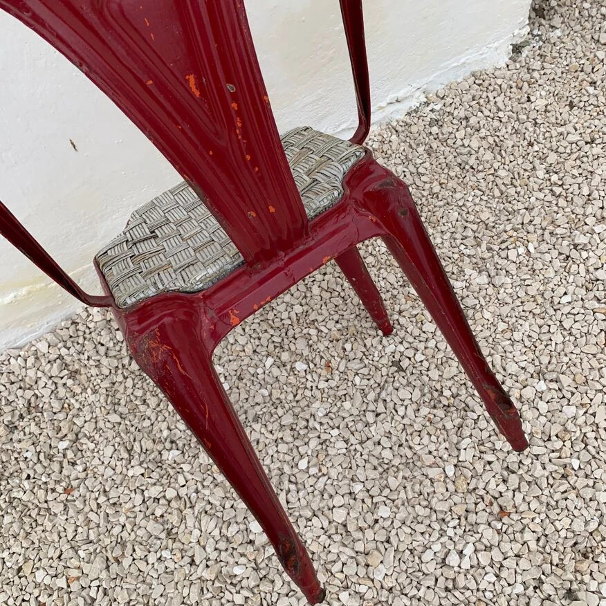 Lot De 7 Chaises Joseph Mathieu Bordeaux Années 30 10 Lot De 7 Chaises Joseph Mathieu Bordeaux Années 30 – Image 8