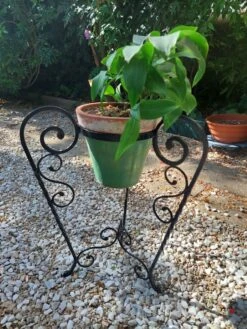 Porte-plante En Fer Forgé à Volutes -Jardin Fournitures Boutique b31dab16 d2f7 4977 a243 3e01dd6df5d8