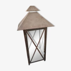 Lanterne De Jardin En Fer Et Verre