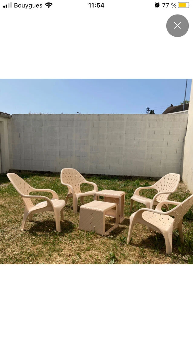 Salon Bas Pour Piscine Où Jardin Estampillé Stamp Ligne Henry Massonnet De 1982 4 Salon Bas Pour Piscine Où Jardin Estampillé Stamp Ligne Henry Massonnet De 1982 – Image 2