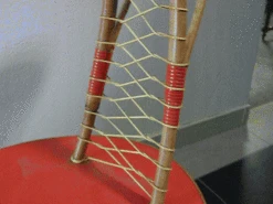 Porte Plante Vintage En Rotin Rouge Et Noir -Jardin Fournitures Boutique b67ad339 d06d 489c b9c5 63b313e7522f