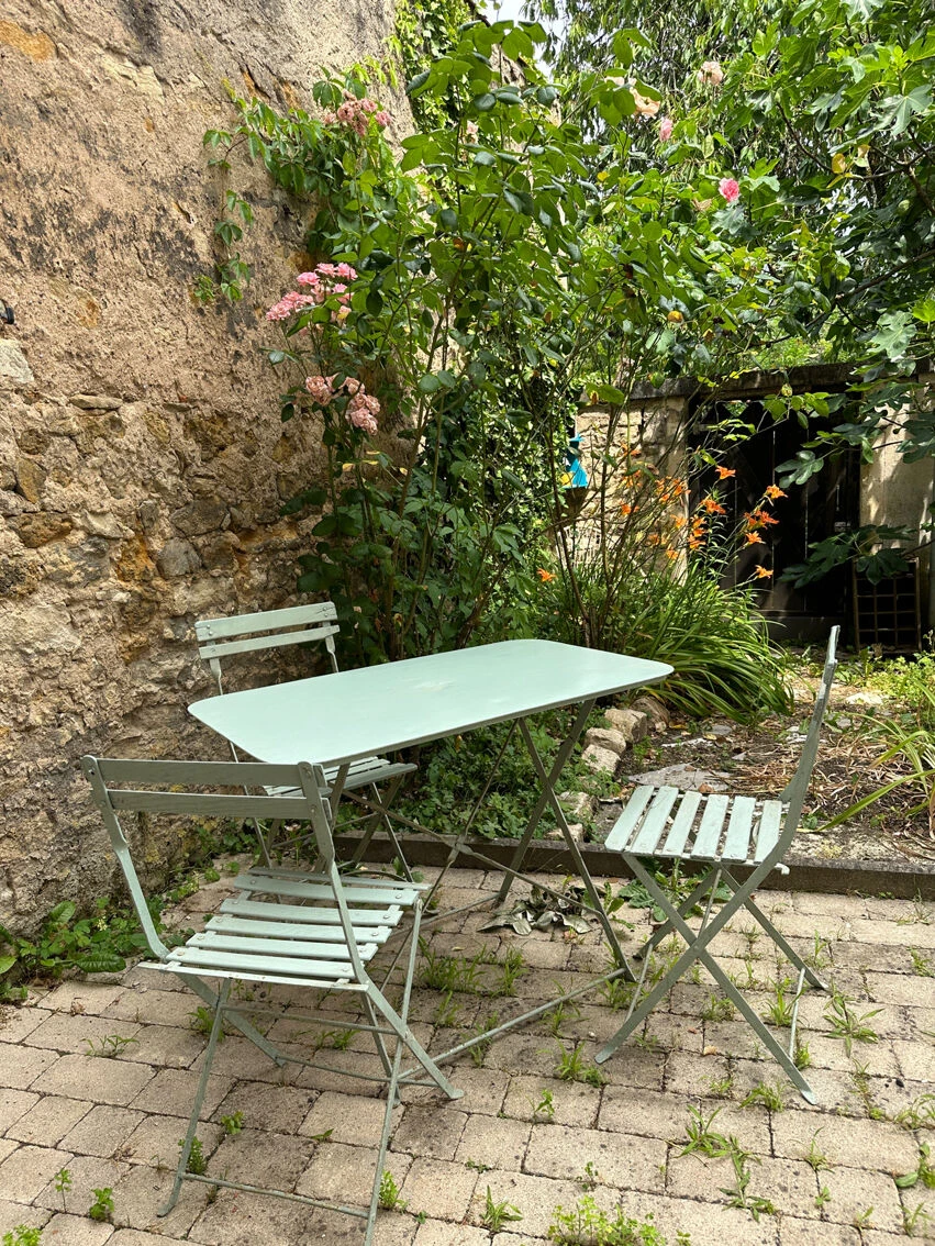 Salon De Jardin En Métal Vert Amande 6 Salon De Jardin En Métal Vert Amande – Image 4