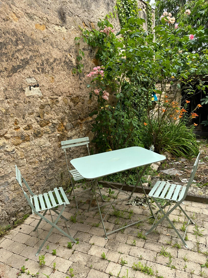 Salon De Jardin En Métal Vert Amande 8 Salon De Jardin En Métal Vert Amande – Image 6