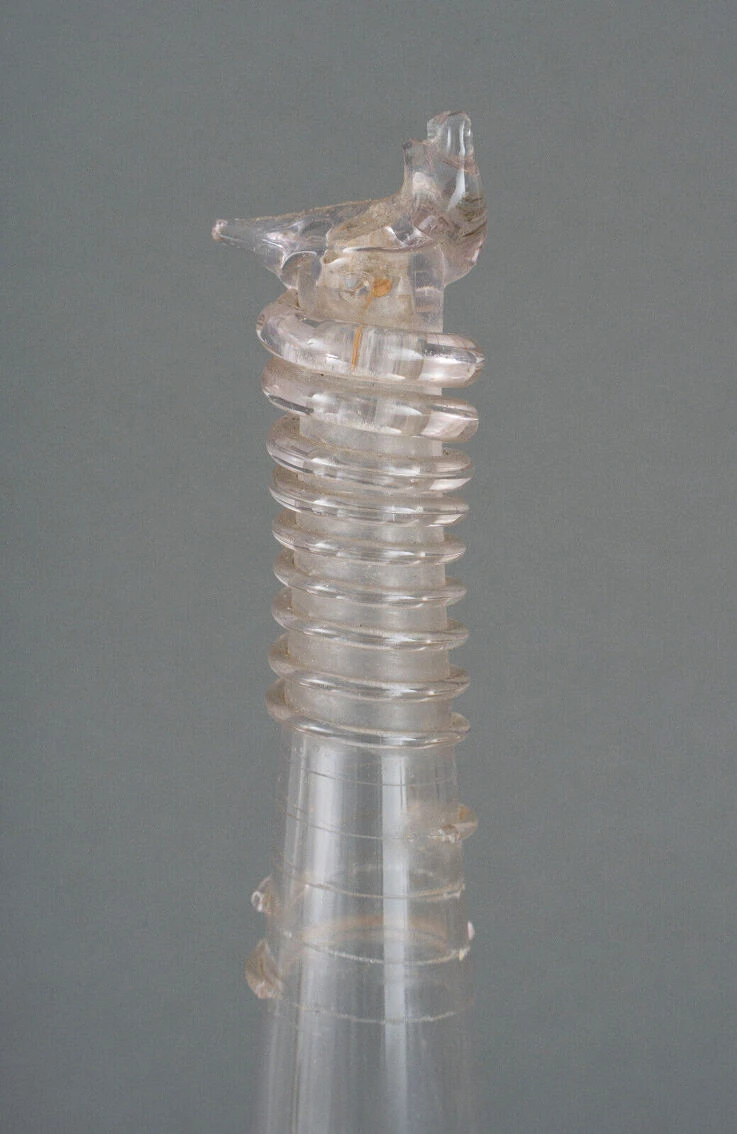 Abreuvoir Pour Oiseau En Verre Soufflé XIXe 7 Abreuvoir Pour Oiseau En Verre Soufflé XIXe – Image 5