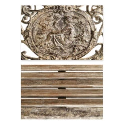 Banc En Fonte Sculptée Et Bois à Patine Blanche -Jardin Fournitures Boutique b939ca19 358c 4fda 907c 1452c2bfeab1