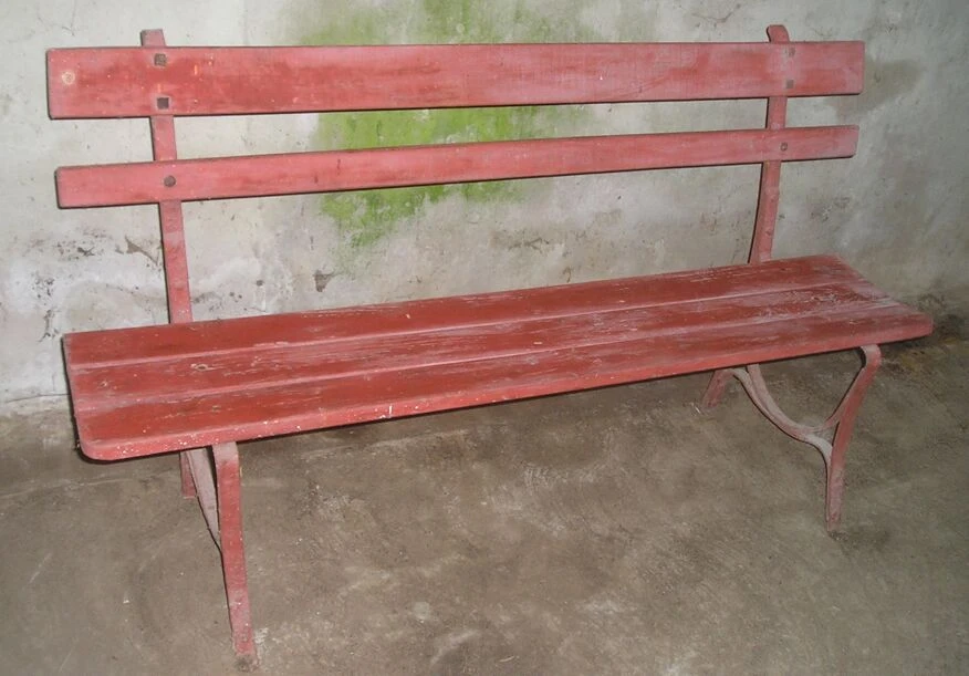 Banc De Jardin Bois Métal Début XXè S 10 Banc De Jardin Bois Métal Début XXè S – Image 8