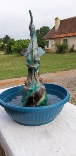 Fontaine Faience De Vallauris «Dauphin» -Jardin Fournitures Boutique bb6bb3d9 98db 48da a873 3d0c8fa1e420