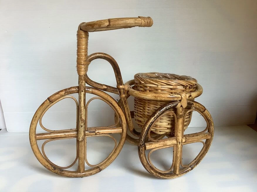 Cache Pot Vélo Bambou Osier Rotin 4 Cache Pot Vélo Bambou Osier Rotin – Image 2