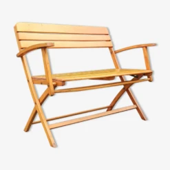 Banc Pliant En Hêtre Par Herlag, Allemagne, Années 1960