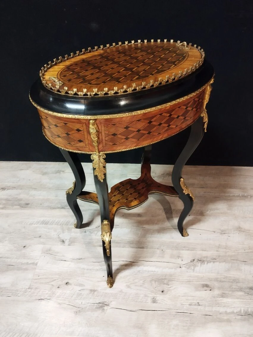 Jardinière Napoléon III Marqueterie 6 Jardinière Napoléon III Marqueterie – Image 4