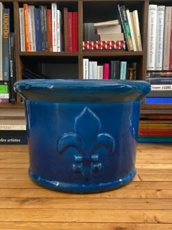 Cache Pot Bleu Avec Fleur De Lys -Jardin Fournitures Boutique bf76fc99 96af 47e6 9513 0a04e4a7d645