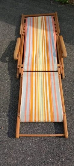 Chaise Longue, Chilienne Vintage Ton Orangé -Jardin Fournitures Boutique bfbf398f 193f 42d5 8784 c01f552c30ea