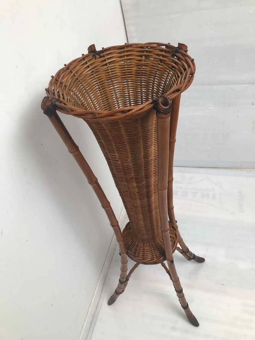 Porte Plante En Bambou Et Osier Des Années 60 21 Porte Plante En Bambou Et Osier Des Années 60 – Image 19