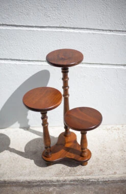 Porte-plante Vintage Support Plante 3 Plateaux Bois Sellette Bois, Stand Plante , Présentoir -Jardin Fournitures Boutique c229689f 1d1b 4928 aaa6 107c13080d1a