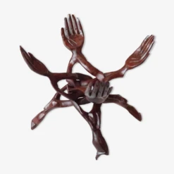 Sellette Pliante En Bois, Années 70