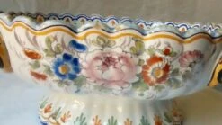 Coupe En Faience De Nevers Decor Floral Papillon -Jardin Fournitures Boutique c37ce24f 3b89 4cc5 84f3 ca9ef12d925f