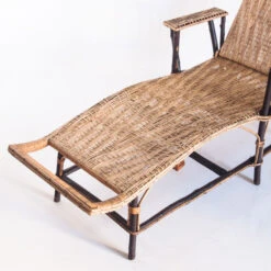 Chaise Longue En Bois Cannage Et Osier France Années 1950 -Jardin Fournitures Boutique c4b8c978 8695 4c5d acfb f8ad8cb5f29e