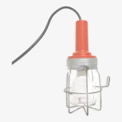 Baladeuse D’atelier Orange Globe En Verre