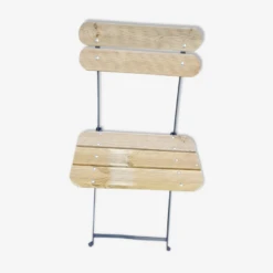 Chaise De Jardin En Fer Et Bois