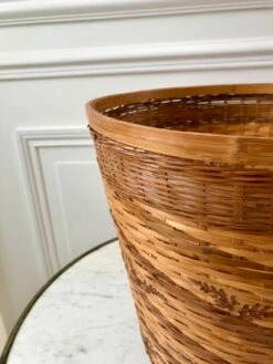 Grand Cache-pot En Rotin Et Osier Années 60-70 -Jardin Fournitures Boutique c72a8037 f224 4992 8724 d646d6d9be19